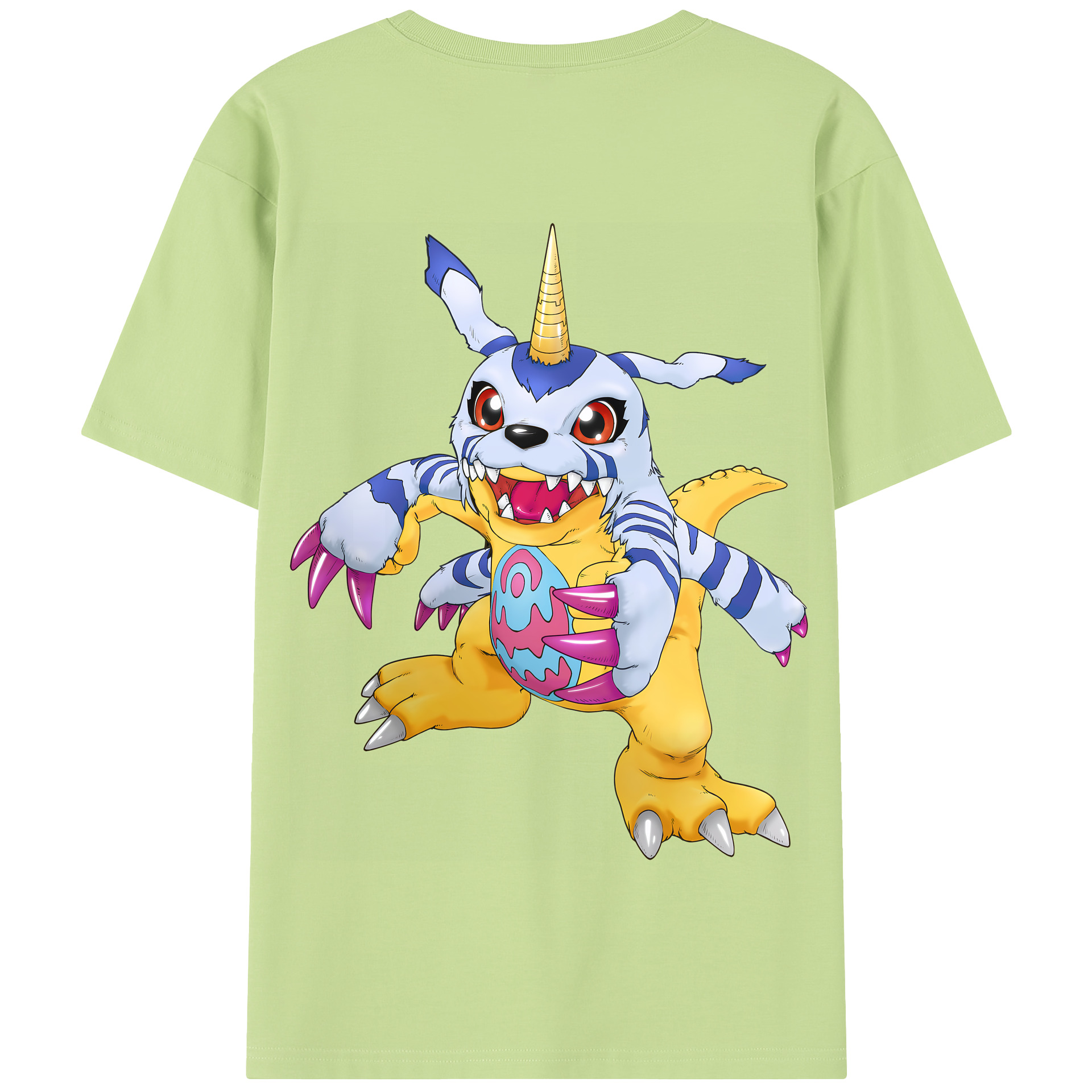 （画像用） Digimon デジタルモンスター/デジモン 綿100％半袖Tシャツ（背面プリント）